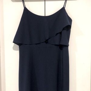 Long navy dress